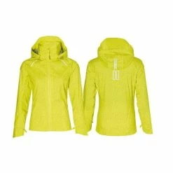 Basil Skane Veste Imperméable Femme Jaune Réfléchissant